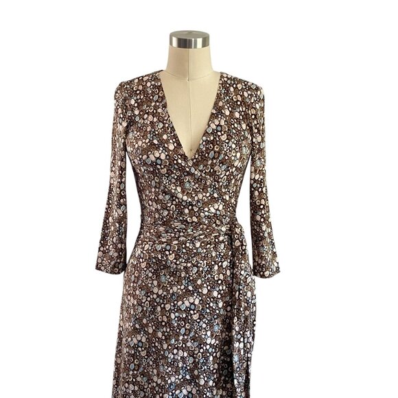 BCBGMaxAzria Faux Wrap Midi Dress - S - Picture 2 of 6